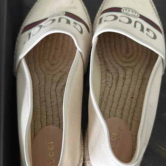 Gucci Women's Beige Espadrilles with Logo - Picture 6 of 12